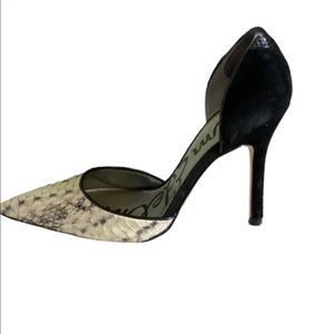Sam Edelman D’Orsay High Heel Snakeskin Size 5